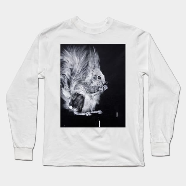 SQUIRREL - enamel portrait Long Sleeve T-Shirt by lautir